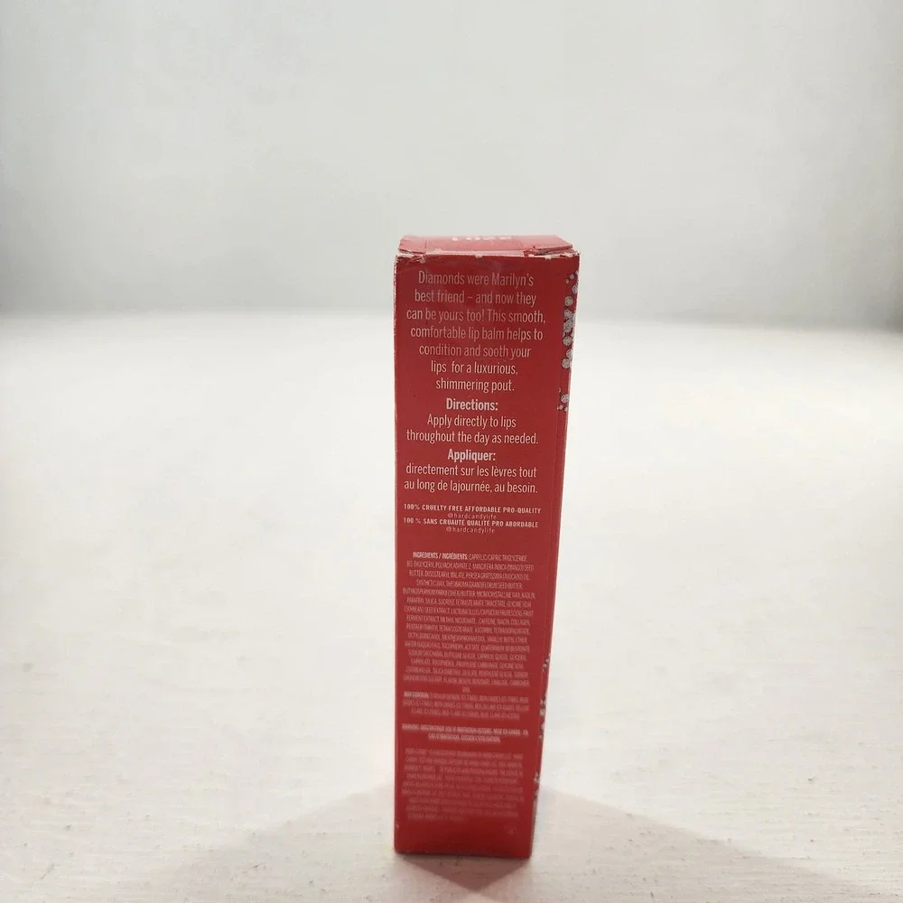 Hard Candy Marilyn Monroe Dripping In Diamonds Hydrating Lip Balm Red 0.14oz NEW